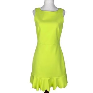J.Crew Chartreuse Business Casual/Professional Dress Size 4 NWOT